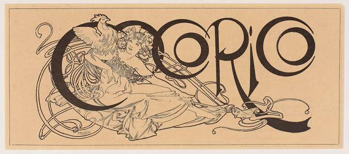 A Woman with a Cockerel: Design for the Title of the Magazine Cocorico